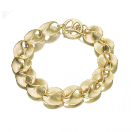 Jorge Revilla, vergulde armband uit de Love collectie. lengte 18cm - 26637