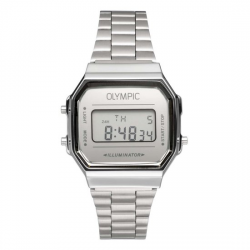 Olympic OL66HKS002 Digitaal Horloge Staal Zilverkleurig - 26657