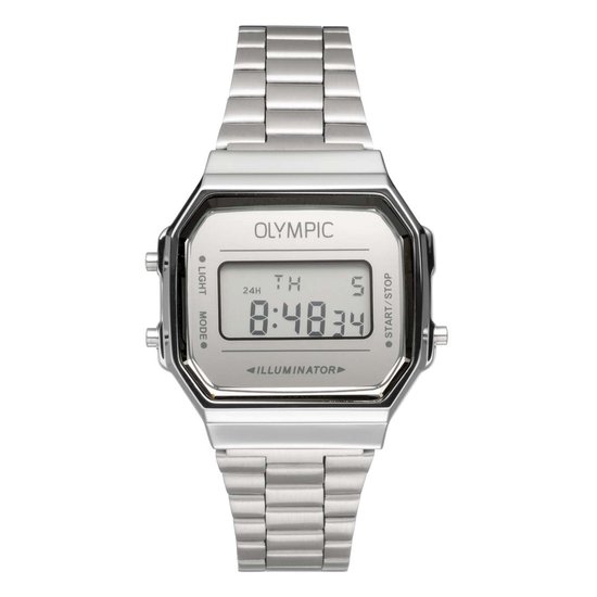 Olympic OL66HKS002 Digitaal Horloge Staal Zilverkleurig - 26657