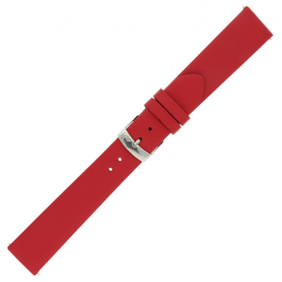 Morellato horlogeband MICRA-EVOQUE - Rood - Glad ongestikt 14mm - 26683