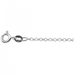 Zilveren Jasseron collier 45cm - 26694