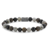 Rebel & Rose armband Mix Brown 925  8mm - 26729