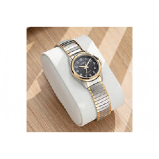 Olympic dames horloge serie Charlie, bicolor met rekband - 26759