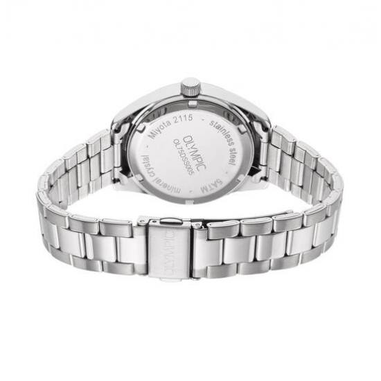 Olympic dameshorloge, serie Louise, met witte wijzerplaat. - 26816
