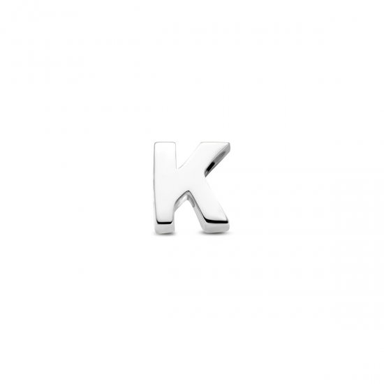 Zilveren hanger, letter K - 26827