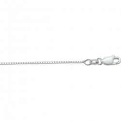 Zilveren collier, schakel Venetiaans, 38cm. - 26831