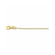 Gouden collier 14krt gourmette 4-zijdes geslepen 1,4 mm - 26425